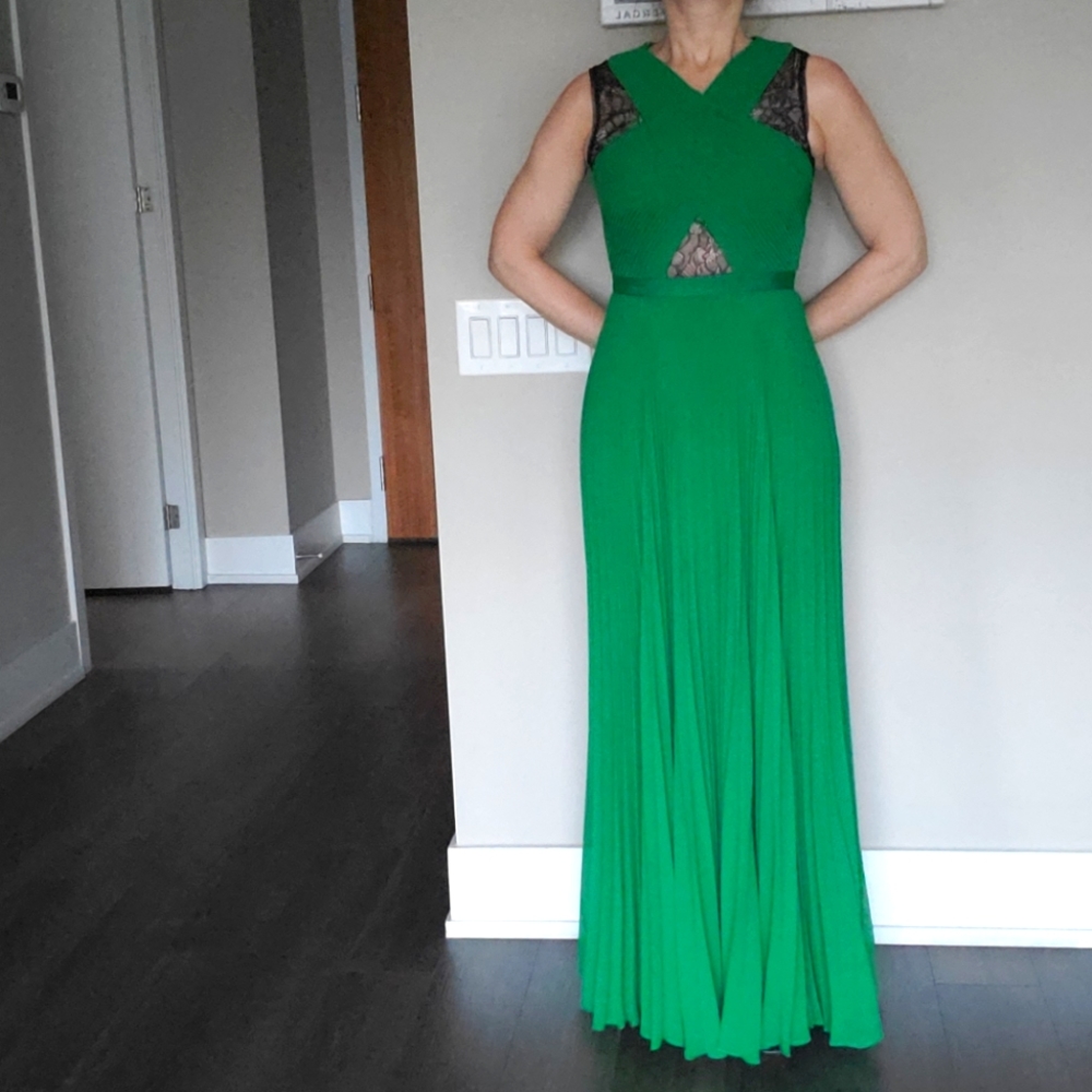 👑 3X HOST PICK 👑 BCBG MaxAzria Lace Pleated Dress